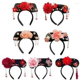 Party Supplies Girl Fun Hairbands Chinese Princess For Po Studio Flower Headwear Traditional Costume Qitou Wholesale