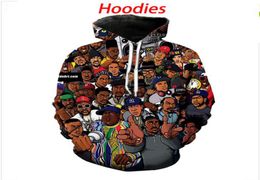 High Quality Mens Designer rap 90s old School Hoodies Sweatshirts 3D Print Unisex Sweatshirt Hoodie Menwomen Clothing AA03319941649