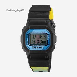 Mens sports quartz digital oak watch Iced Out Watch full-function square LED ultra-thin dial waterproof world time exclusive