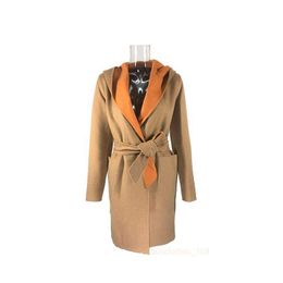 Designer Coat Womens Coat Jackets Wool & Blends Coats Maxmaras Trench Jacket Single Breasted Solid Colour Women's Slim Long Windbreaker Woollen 9qhb