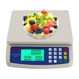 30kg/1g Accuracy Electronic Digital Kitchen Scale LCD Display Counting Weight Balance for Commercial Shop Fruit Food Weighting
