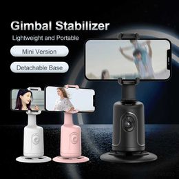 Selfie Monopods FGCLSY 2022 New Gimbal Stabilizer Mini Smart Tracking and Recognition Multi-function 360 Degree Automatic Rotating PTZ Hot Sale Y240418