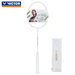 Rackets Badminton Rackets Victor TKF Offensive Badminton Racket Full Carbon G5 Ultralight Professional Badminton Racket 2432 LBS Racquet