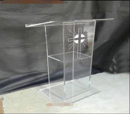 Cheap Transparent Acrylic Podium Pulpit Lectern Clear Plexiglass Podium Organic Glass Church Pulpit3791647