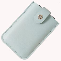 Card Holders Ultra-Thin Holder Wallet Multi-Card Slots Pull Out With Press Button PU Leather For Men Women