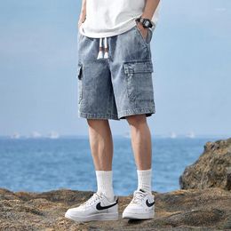 Men's Jeans Fashion Mens Cargo Loose Fit Short Pants Retro Denim Shorts Casual Summer