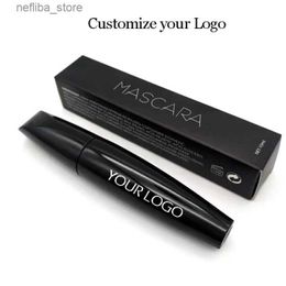 Mascara 50pcs Custom High Quality Thicker Voluminous Lash Fiber Black Color Mascara OEM Label Long Lasting Black Mascara Wholesale L410