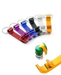 Portable Aluminium Alloy Stainless Steel Keychain Bottle Opener Unique Creative Gift bartender bottle opener Premium Keyring Bottle8966893