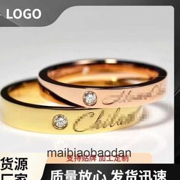 High End Designer jewelry rings for womens fashion Carter Ring Womens 18K Gold Plating Couple Ring Narrow and Wide Classic Ring Original 1:1 With Real Logo and box