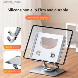 Other Computer Components Factory sold tablet stand with 360 degree rotation Aluminium alloy desktop folding stand suitable for iPad phone stand Y240418