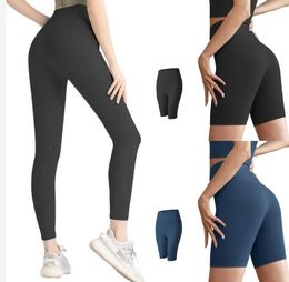 Woman align leggings shorts designer yoga pants fashion elastic gym slim fit pockets workout clothes Lady outdoors running Fitness sports trousers yoga outfits