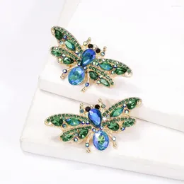 Stud Earrings Bee Wear Fashionable Shape Sparkling Rhinestones Alloy Inlay Women's Jewellery Gift