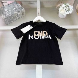 Fashion baby T-shirt kids designer clothes Two tone logo printing girls Short Sleeve Size 100-150 CM boys tees summer child tshirt 24April