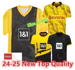 2023 24DORTMUND soccer jerseys BELLINGHAM ADEYEMI home football shirt HALLER HUMMELS BRANDT REUS men kids kit REYNA BYNOE-GITTENS All black special jersey 66