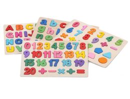 Newborn Baby Puzzle Letter and Number Shape Toddler Jigsaw For Children Boys and Girls Early Childhood Educational Toy6029695