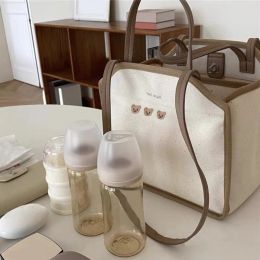 Bags Canvas Mommy Shoulder Bag Baby Nappy Bags for Newborn Diaper Organiser Pouch Babies Accessories Stroller Tote Bag Mom Handbags