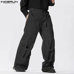 Men's Pants INCERUN 2024 American Style Mens Pantalons Personality Deconstruction Design Trousers Stylish Casual Male Solid Long S-5XL