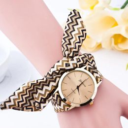 Wristwatches Fashion Wrap Lace Band Women Quartz Casual Wrist Watch