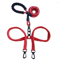 Dog Collars Dual Lead Twine-Free With Double Clip Design Two-Headed Comfortable For Large Dogs That Pull Medium