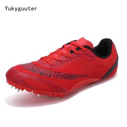 Slippers Men Track Field Shoes Women Spikes Sneakers Athlete Running Training Lightweight Racing Match Spike Sport Shoes Plus Size 3645