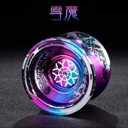 Yoyo Yoyo Professional Magic Yoyo Metal Yoyo with 10 ball bearings made of alloy aluminum alloy high-speed unresponsive Yo Classic childrens toy Q2404185