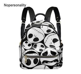 Nopersonality Nightmare Before Christmas Print Women Backpacks High Capacity Teen Girls Travel Bagpack Waterproof Daily Backbags 27512712