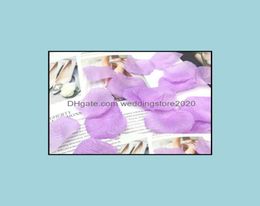 1000Pcs Light Purple Lavender Artificial Silk Rose Flower Petals Wedding Favor Accessories Party Event Decoration Drop Delivery 205440309