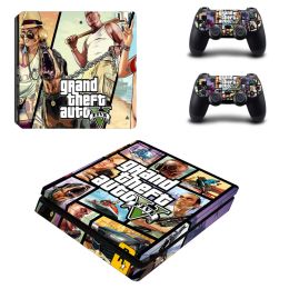 Joysticks Grand Theft Auto V GTA 5 PS4 Slim Skin Sticker Decal Cover Protector For Console and Controller Skins Vinyl