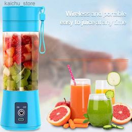 Juicers Portable Electric Juice Mixer USB Laddning av färsk juice Freezing Kök Mixer Squeezing Blade Mixer Y240418