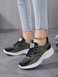 Casual Shoes Sneakers Breathable Women Walking Slip On Trainers Women's Comfortable Ladies Athletic Thick Bottom 6238