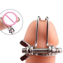 Male Urethral Dilator Adjustable Pins Masturbation Device Adult Game SM Cock Ring Glans Stimulator sexy Toy for Men