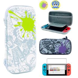 Cases 4 In 1 NS Switch Hard Shell Carrying Case Pouch Bag with 10 Game Cards Holders for Nintendo Switch Oled Game Console Accessories