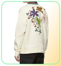 20SS Made in Italy Europe Chateau Marmont Long Sleeve Sweatshirt Flower Butterfly Printed Spring Autumn Pullover Sweater Street7543208