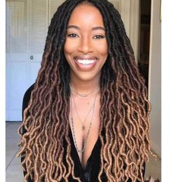 Crochet Braids 18039039 Natural Faux Locs Crochet Braid 100 Premium Fibre Synthetic Hair African Roots Hair Extensions6523388