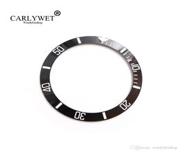 CARLYWET Whole Replacement Black With White Writings Ceramic Bezel 38mm Insert made for Submariner GMT 40mm 116610 LN1138957