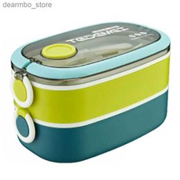 Bento Boxes Bento Box Adult Lunch Box1.6L All-In-One Bento Lunch Box With Carrying Handle Including Utensils Leak-Proof Bento Box L49