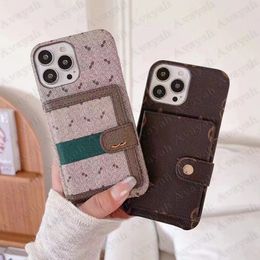 Luxury Letter Floral Print Designer Phone Case for iPhone 15 14 14plus 14pro 13 13pro 12 12pro 11 Pro Max Classic Print Back Shell Card Pocket Handy Leather Cover
