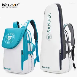 Backpack Large Capacity Tennis Racquet Women Men Teenagers Badminton Racket Bag Outdoor Sports Rucksack Shoes Compartment XA106C