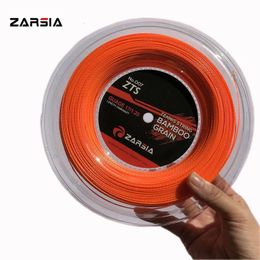 ZARSIA Slub Tennis Racket String Bamboo Rotating Polyester Hard Wire Power Rough 125mm 17G 200m 240411