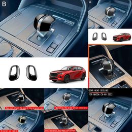 2024 For Cx-60 Dedicated Shift Knob Cover Shift Grip Cover Interior Parts Dress Up Protector Accessories Nail Scratch Prevention 2Pcs