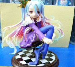 Japan Anime NO GAME NO LIFE 17 PVC Shiro Lolita Loli Action Figure Toys Collection Shiro Model Decoration Girls Figure Y07264709345