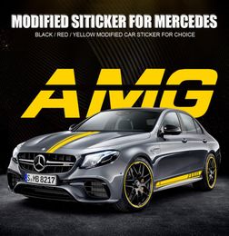 Modified Car Body Sticker Decal Side Skirt Sticker for Benz AMG New ECA Class5215203