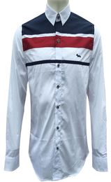 Italy brand HarmontBlaine Men Fashion Casual Long Sleeved Chemise Masculine Male Shirt Male Social Business Dress Shirt for Men C2679456
