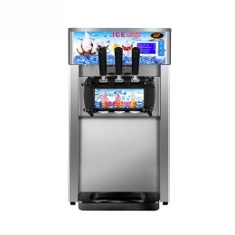 Machine New style soft ice cream making vending machine 1200W table top mini three Flavors Ice Cream Maker 110V/220V