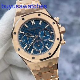 AP Pilot Wrist Watch Royal Oak Series 26715OR Blue Disc Date Timing Function Automatic Machinery Unisex Watches Can Be Worn By Men And Women