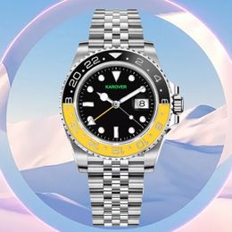 luxury new design eta Movement wrist Watch Mechanical Watches black yellow ceramic bezel stainless Steel Designer Watch automatic Luminous Watchs Montre de Luxe