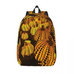 Backpack Yayoi Kusama Pumpkin Canvas Backpacks For Men Women School College Student Bookbag Fits 15 Inch Laptop Aesthetic Bags