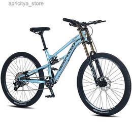 Bikes 26 27.5 Inch Aluminum Alloy Soft Tail DH Bike Hydraulic Disc Brake MTB Mountain Bicyc Oil Shock Fork L48