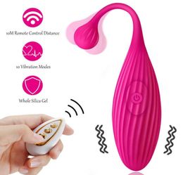 Wireless Remote Control Wibrator for Women Silicone Vibrating Bullet Egg Vibrador Clit Stimulator Adult Sexe Toys Massage Balls P09915504
