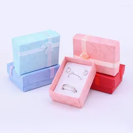 Jewelry Pouches 100pcs Girl Storage Boxes Rings Earrings Necklace Travel Jewellry Packaging Organizer Gift Box Case Wedding Favors Free